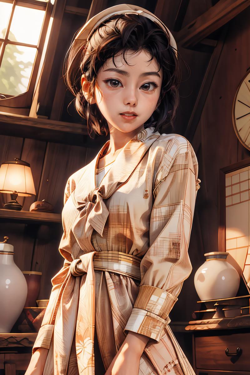 06399-1689866791-4k, photo, realistic,best quality,1girl,woman, portrait, casual wear,ajd,bow,wearing bow,____lora_yasukosawaguchilora_0.9_   yas.png